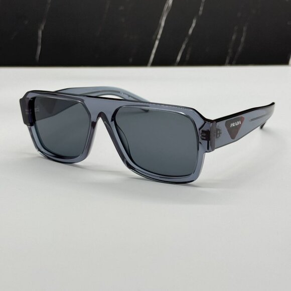 NEW PRADA PR22YS 19O70B SUNGLASSES MEN PR 22YS 19O70B GREY SQUARE SPR 22Y - Picture 1 of 10